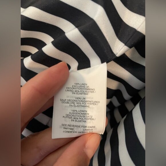 J. Crew Regent style navy linen blazer, size 12 - Picture 7 of 10